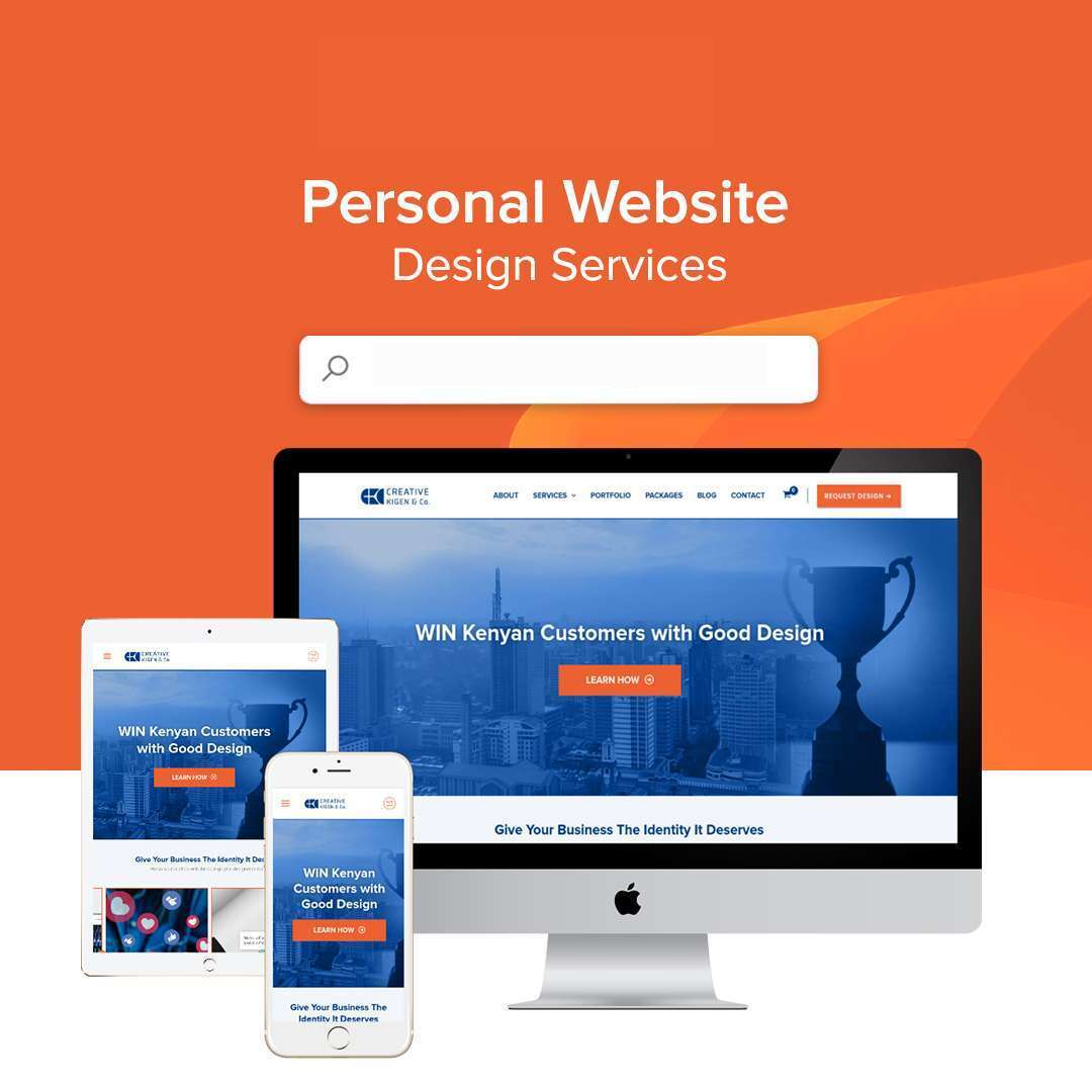 Personal Portfolio Website Design in Kenya