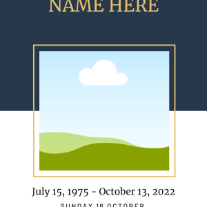 Editable Funeral Program Template Kenya – Canva | Instant Download